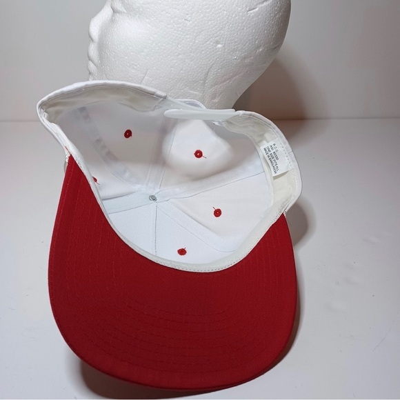 Vintage The Dallas Morning News Promotional Snap Back Trucker Hat White / Red - Picture 6 of 6